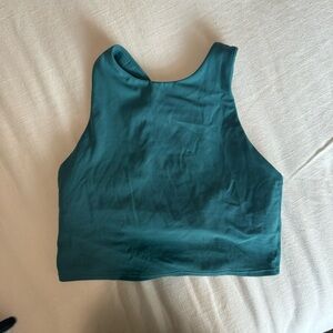 Athleta Blue Halter Cropped Top